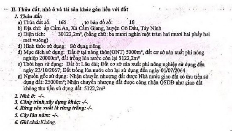 Tôi muốn bán 48.000 Đất và Nhà Xưởng Mặt tiền  Quốc Lộ 22B, Tây Ninh : chỉ còn 252 tỷ